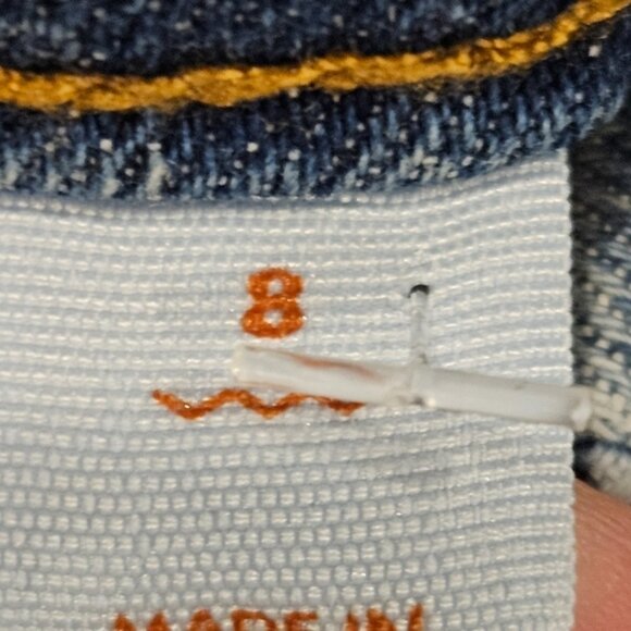 Cat & Jack Size 8 Kids Bootcut Stretch Blue Jeans - Picture 4 of 8